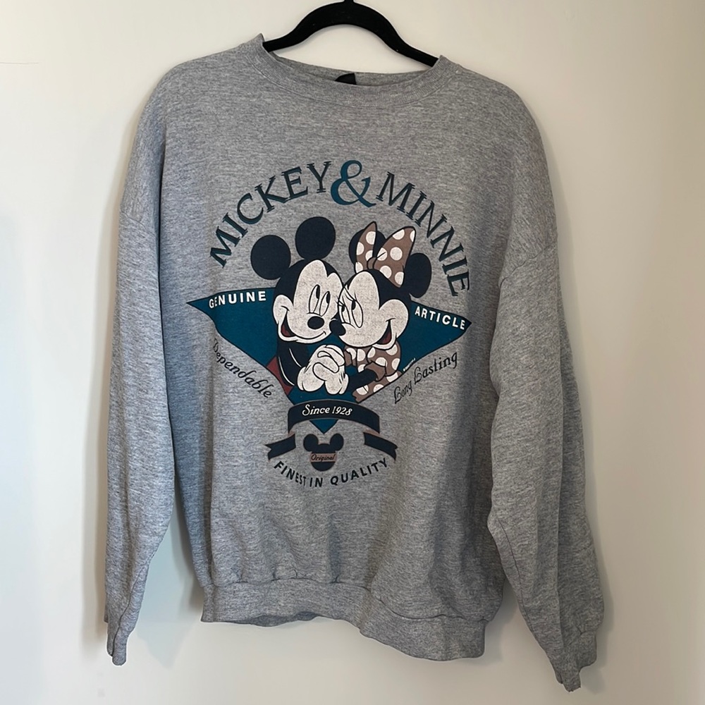 Vintage Mickey & Minnie crew neck